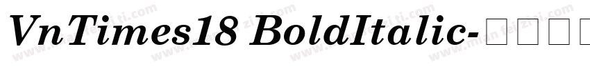 VnTimes18 BoldItalic字体转换